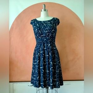 Emily & Fin Shooting Stars Rachel Dress XL 14 UK16 NWT Modcloth